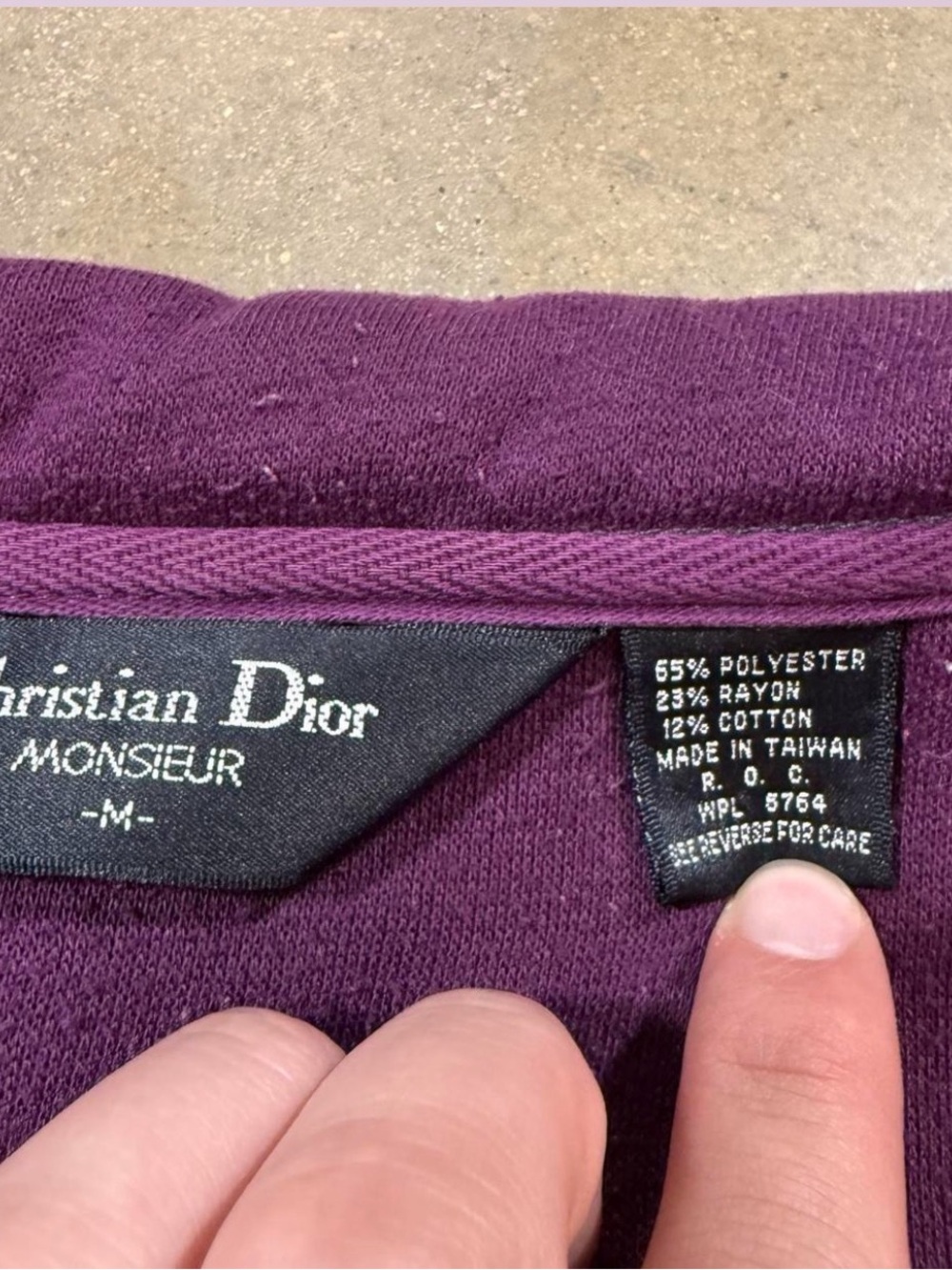 Dior Crewneck Sweater in Deep Purple